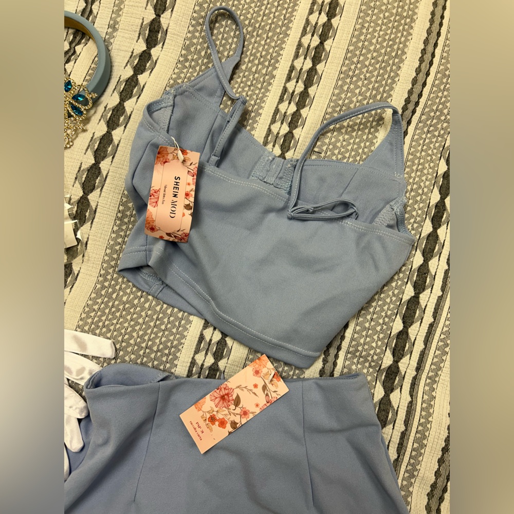 Cinderella Elegant Blue Women's Skirt/ Sexy XS set - Picture 2 of 7